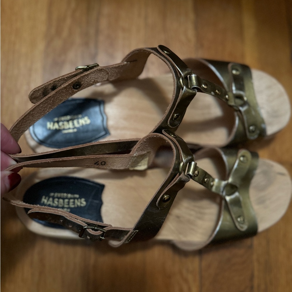 Swedish Hasbeens Rivet Sandals